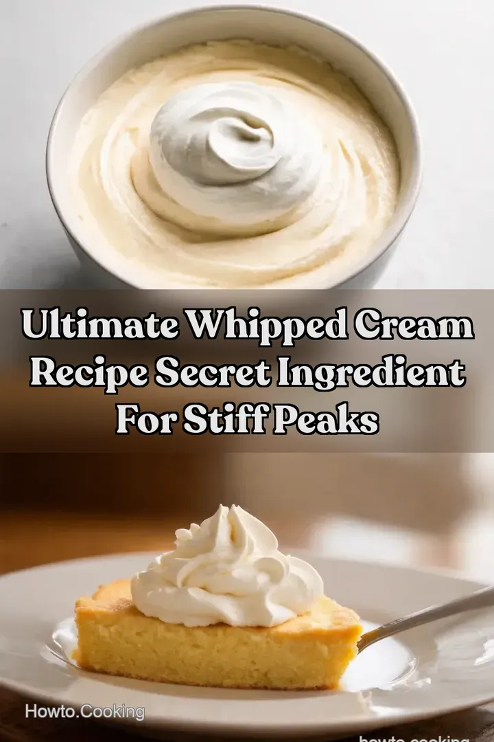 Ultimate Whipped Cream Recipe Secret Ingredient for Stiff Peaks