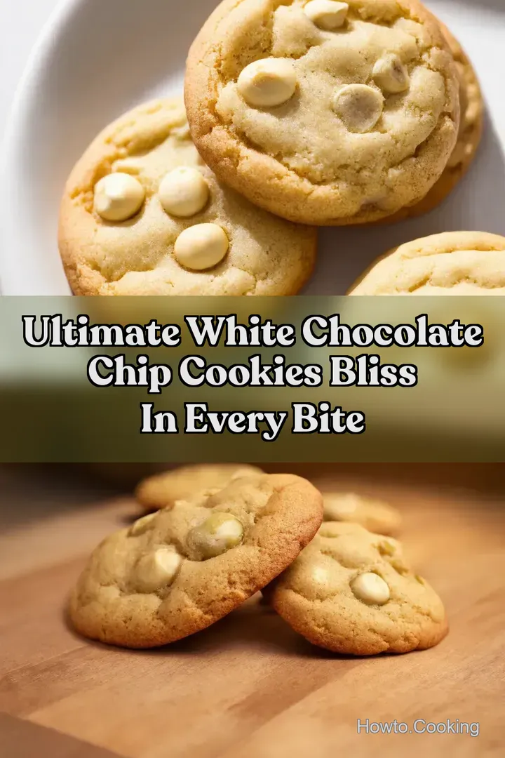 Ultimate White Chocolate Chip Cookies Bliss in Every Bite : PIN FOR LATER Ultimate White Chocolate Chip Cookies Bliss in Every Bite