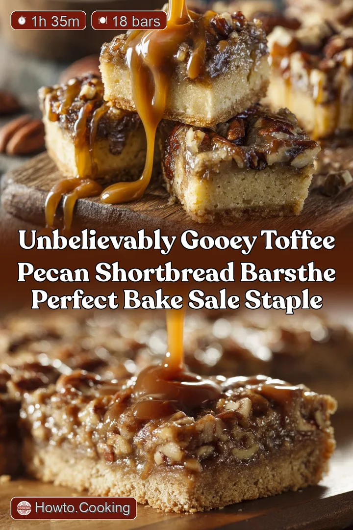 Unbelievably Gooey Toffee Pecan Shortbread BarsThe Perfect Bake Sale Staple