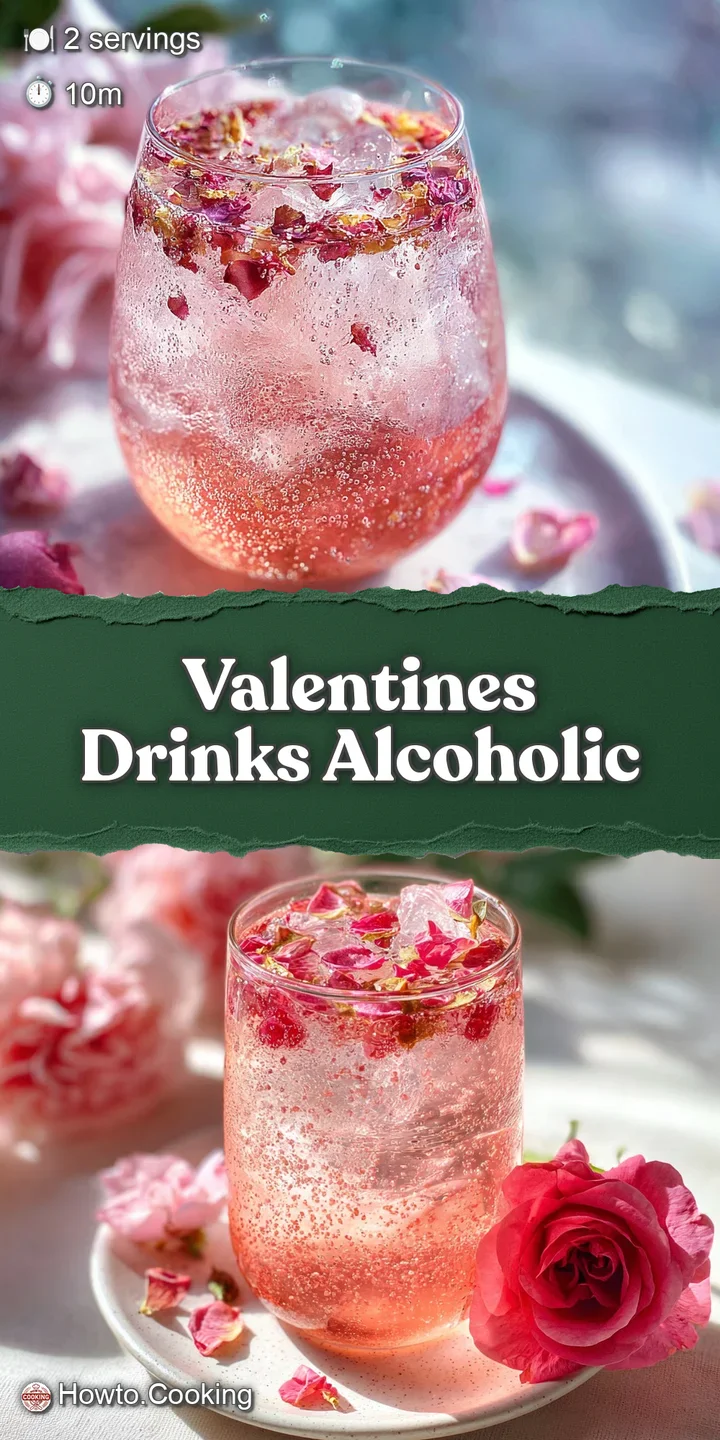 Close-up of a sparkling pink cocktail with bubbles rising, rimmed with sugar crystals, and adorned with plump, ruby-red ra...