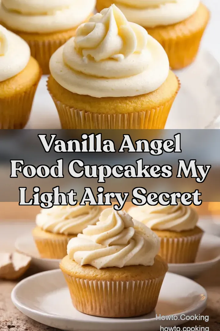 Vanilla Angel Food Cupcakes My Light Airy Secret : PIN FOR LATER Vanilla Angel Food Cupcakes My Light Airy Secret