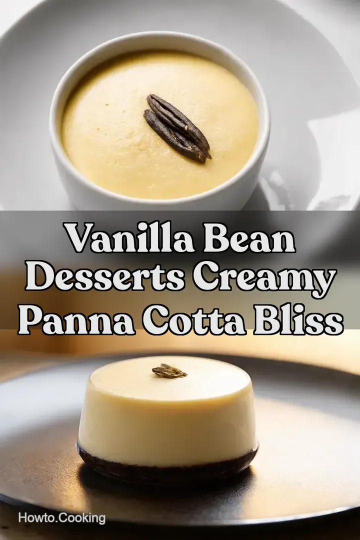 Vanilla Bean Desserts Creamy Panna Cotta Bliss