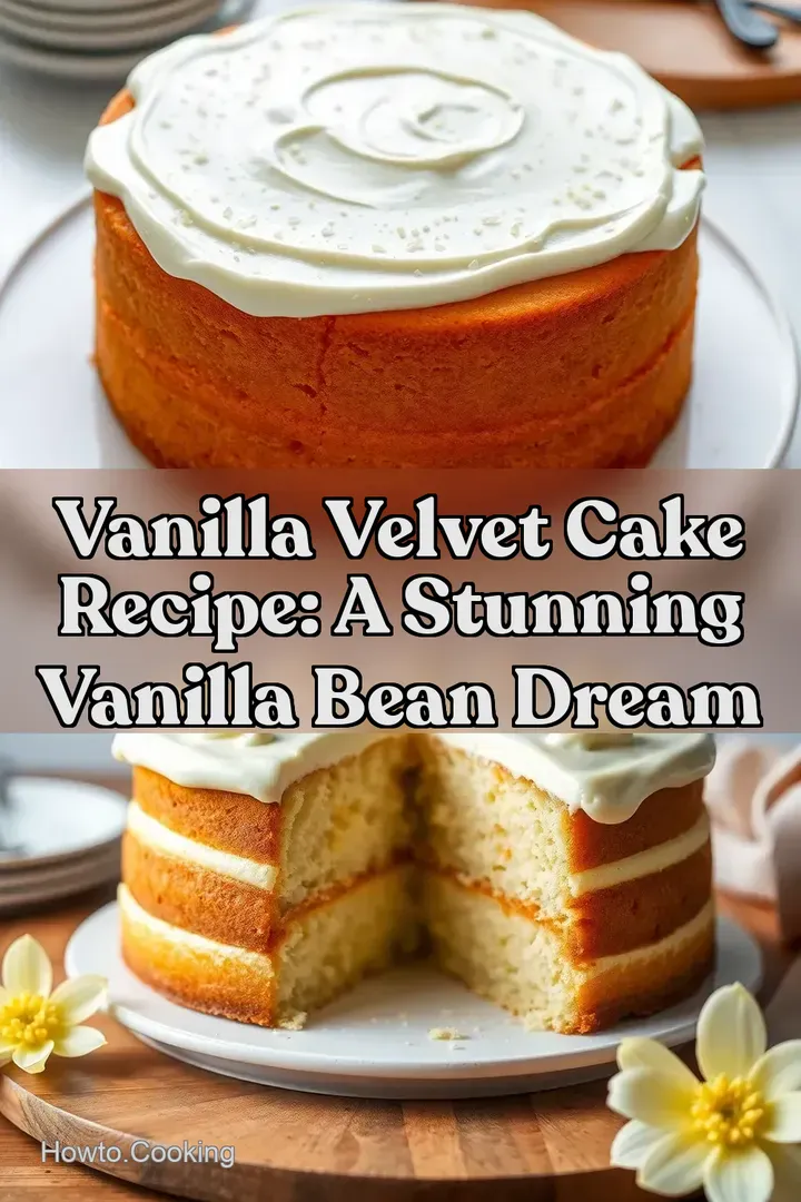 Vanilla Velvet Cake Recipe: A Stunning Vanilla Bean Dream