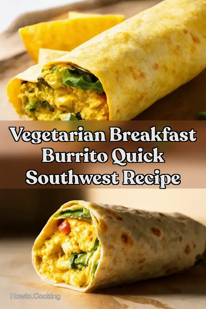 Vegetarian Breakfast Burrito Quick Southwest Recipe
