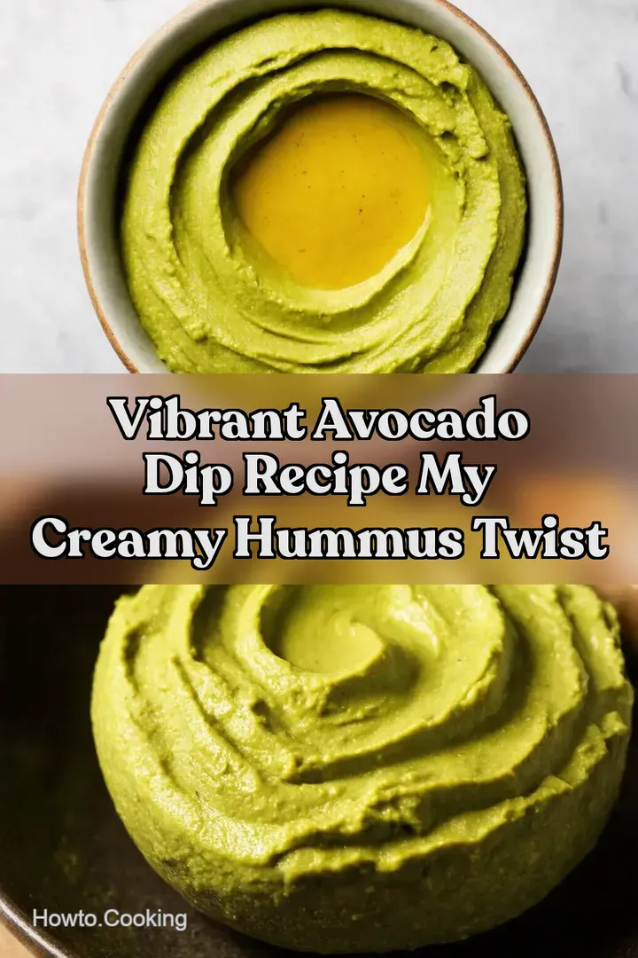 Vibrant Avocado Dip Recipe My Creamy Hummus Twist