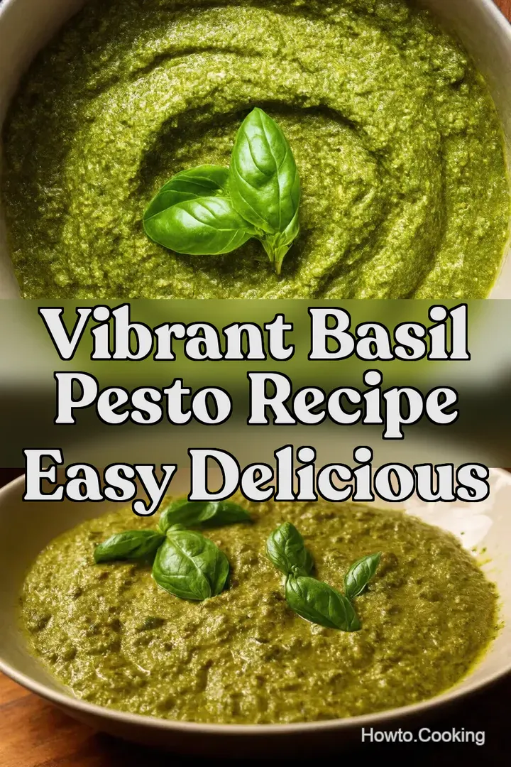 Vibrant Basil Pesto Recipe Easy Delicious : PIN FOR LATER Vibrant Basil Pesto Recipe Easy Delicious