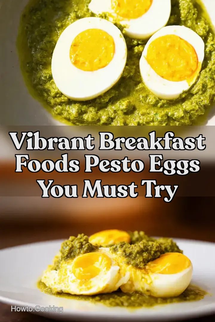 Vibrant Breakfast Foods Pesto Eggs You Must Try