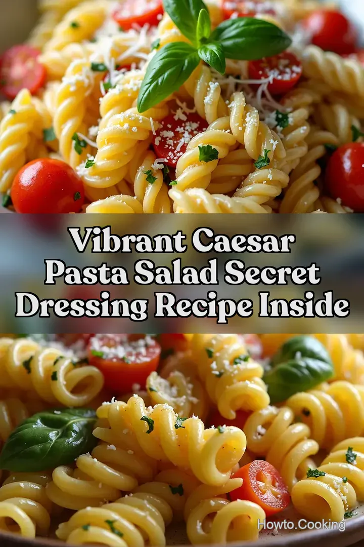 Vibrant Caesar Pasta Salad Secret Dressing Recipe Inside