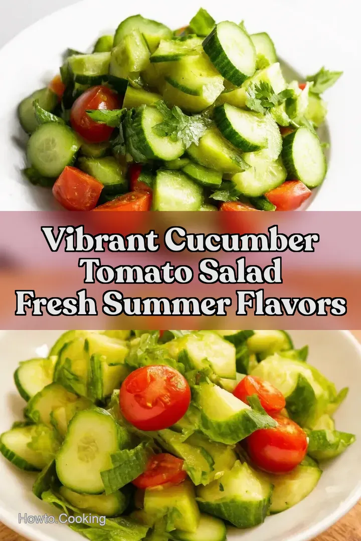 Vibrant Cucumber Tomato Salad Fresh Summer Flavors