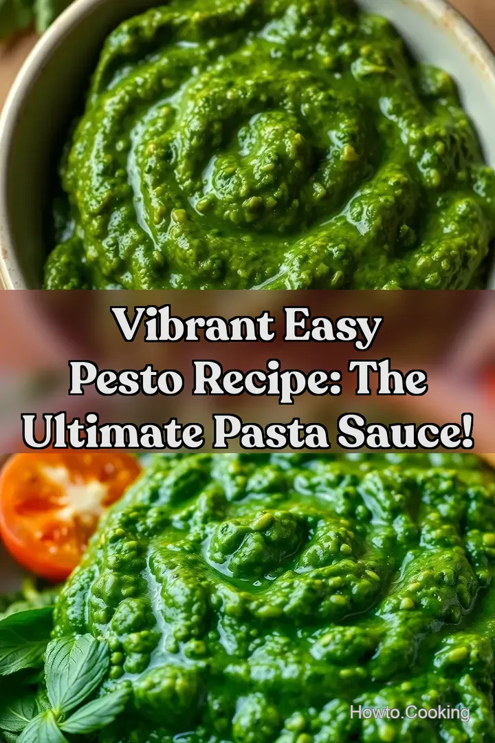 Vibrant Easy Pesto Recipe: The Ultimate Pasta Sauce!