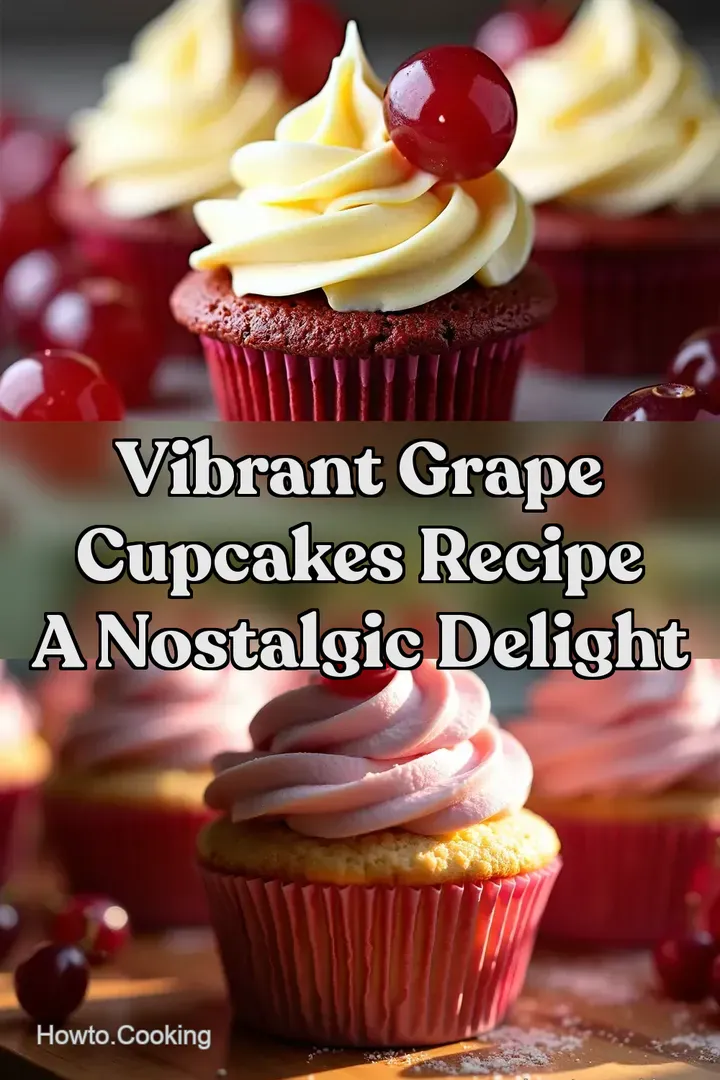 Vibrant Grape Cupcakes Recipe A Nostalgic Delight