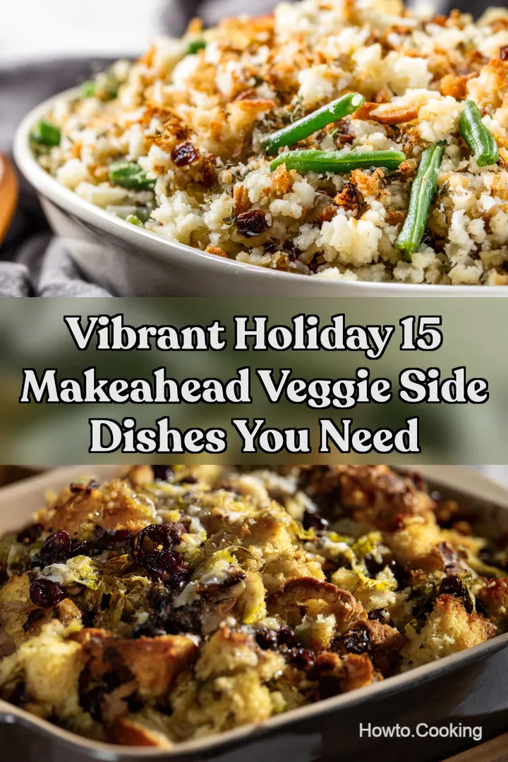 Vibrant Holiday 15 MakeAhead Veggie Side Dishes You Need