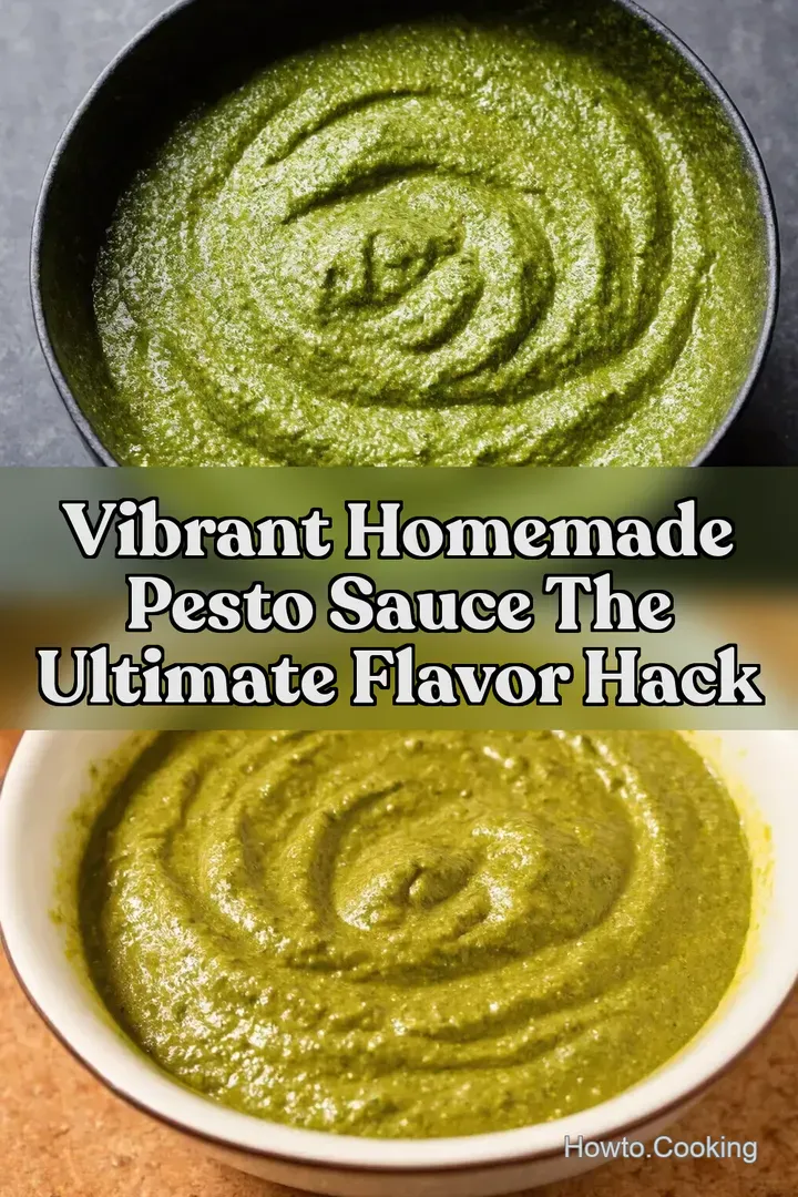 Vibrant Homemade Pesto Sauce The Ultimate Flavor Hack : PIN FOR LATER Vibrant Homemade Pesto Sauce The Ultimate Flavor Hack