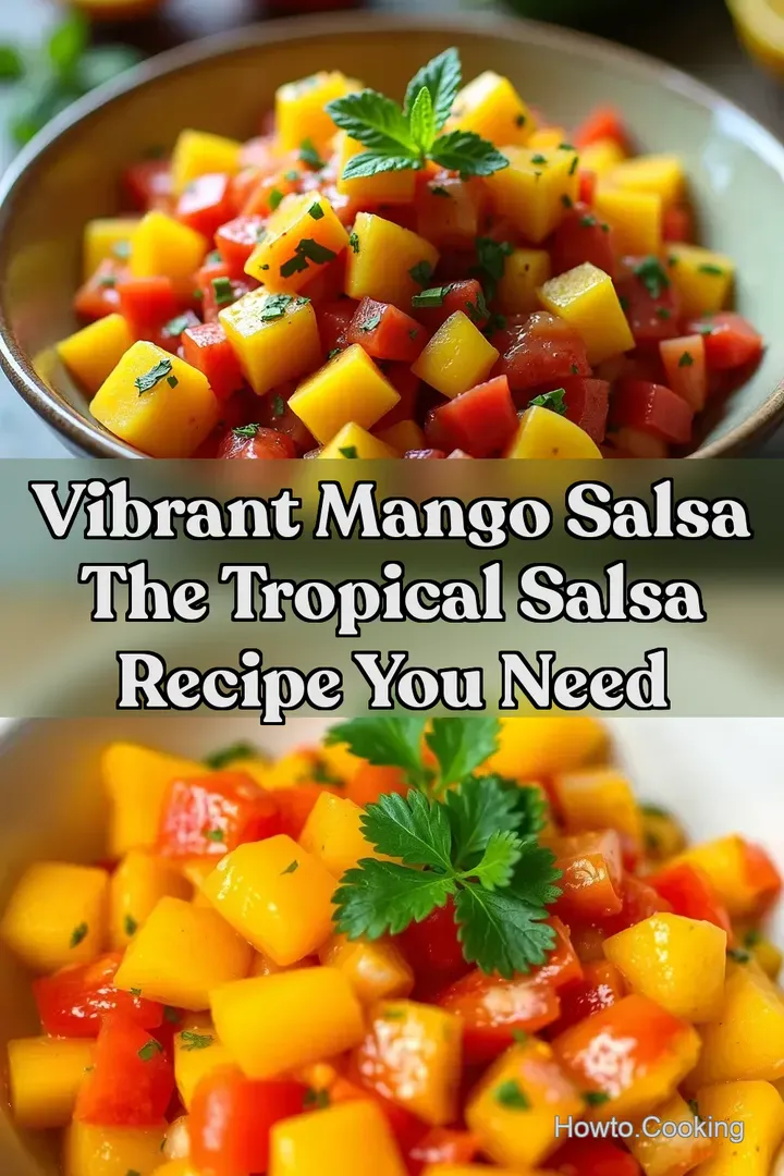 Vibrant Mango Salsa The Tropical Salsa Recipe You Need