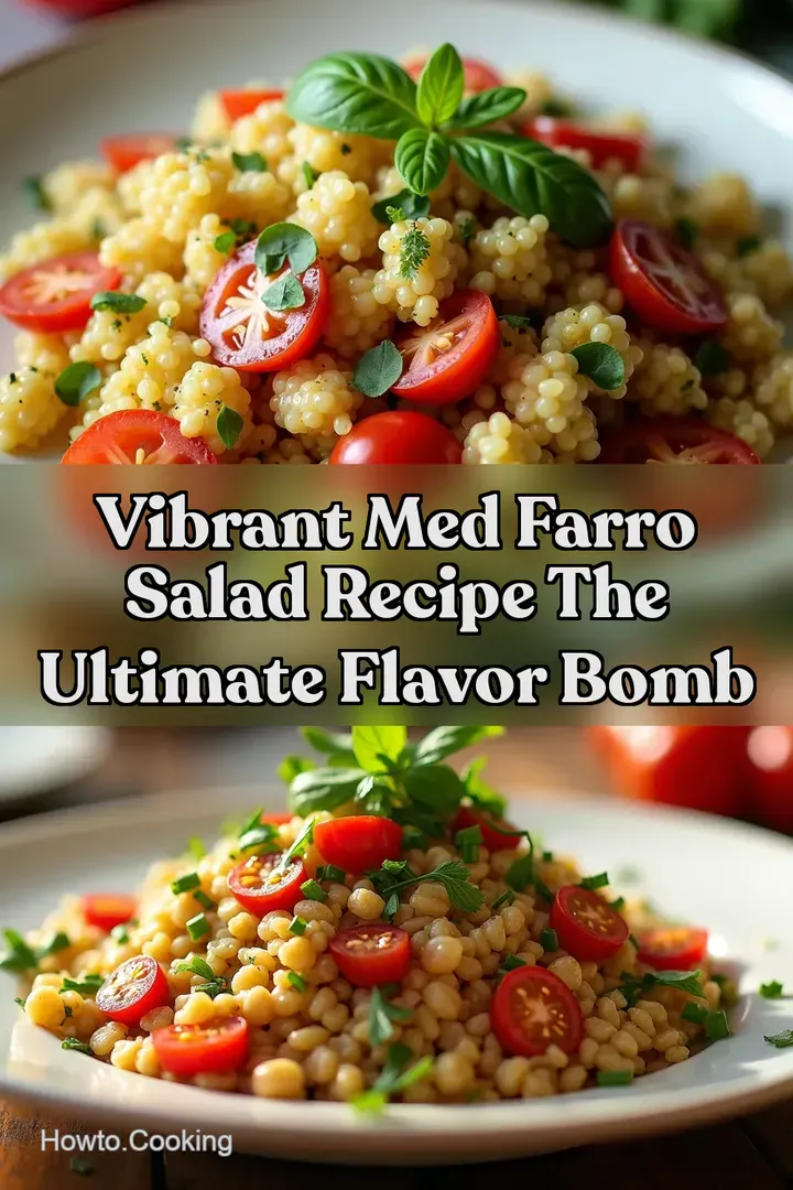 Vibrant Med Farro Salad Recipe The Ultimate Flavor Bomb