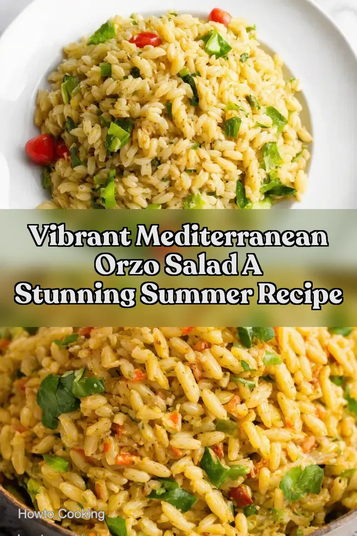Vibrant Mediterranean Orzo Salad A Stunning Summer Recipe