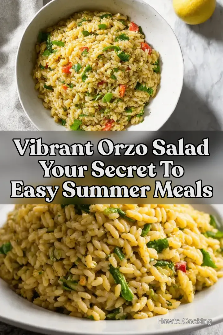 Vibrant Orzo Salad Your Secret To Easy Summer Meals