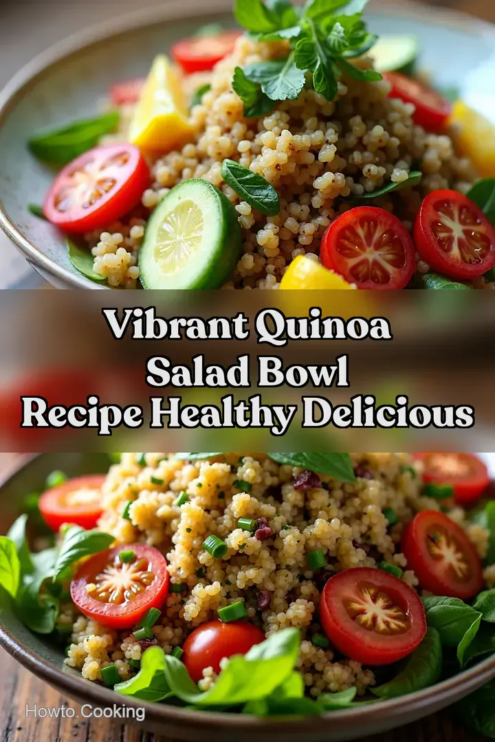 Vibrant Quinoa Salad Bowl Recipe Healthy Delicious
