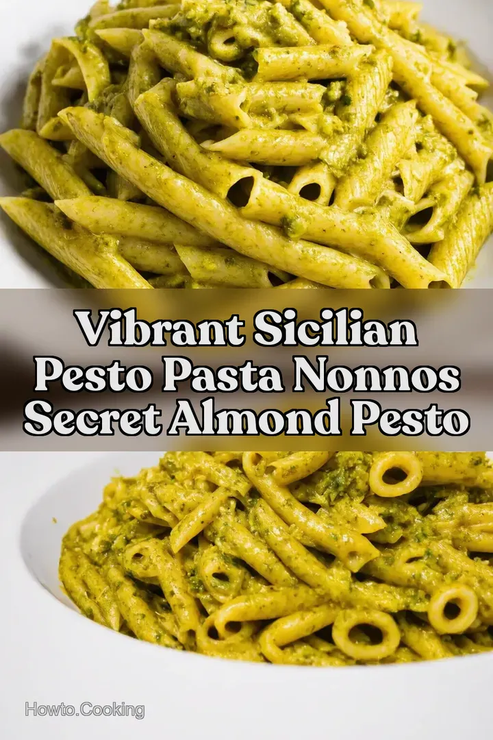 Vibrant Sicilian Pesto Pasta Nonnos Secret Almond Pesto