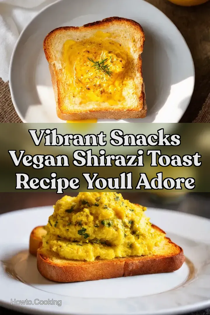 Vibrant Snacks Vegan Shirazi Toast Recipe Youll Adore
