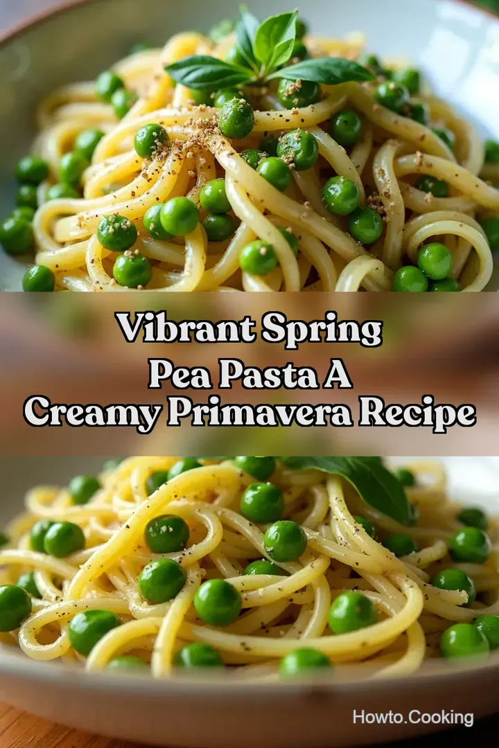 Vibrant Spring Pea Pasta A Creamy Primavera Recipe