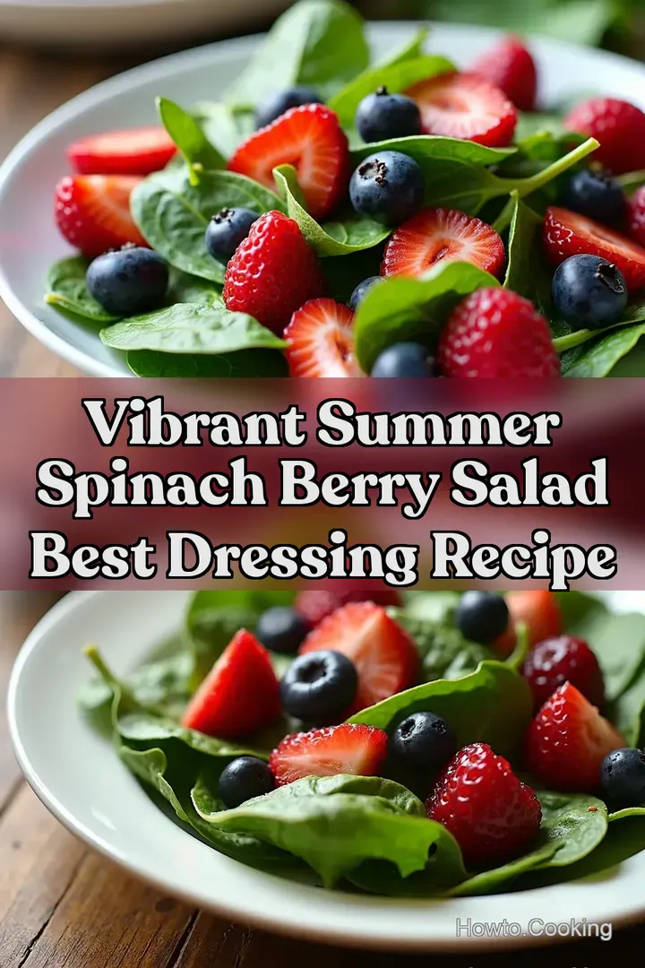 Vibrant Summer Spinach Berry Salad Best Dressing Recipe