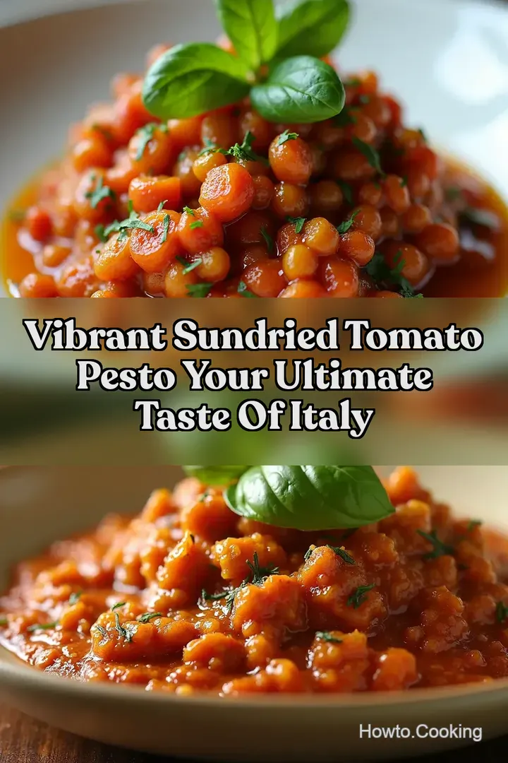Vibrant Sundried Tomato Pesto Your Ultimate Taste of Italy