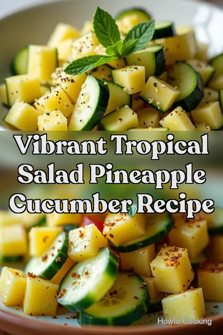Vibrant Tropical Salad Pineapple Cucumber Recipe
