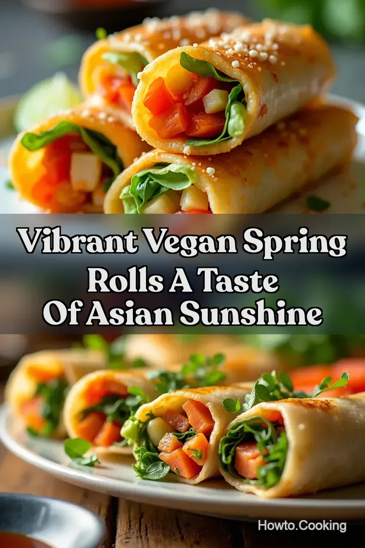 Vibrant Vegan Spring Rolls A Taste of Asian Sunshine