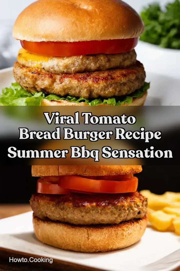 Viral Tomato Bread Burger Recipe Summer BBQ Sensation
