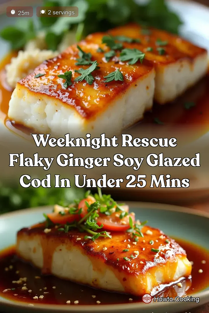 Weeknight Rescue Flaky Ginger Soy Glazed Cod in Under 25 Mins