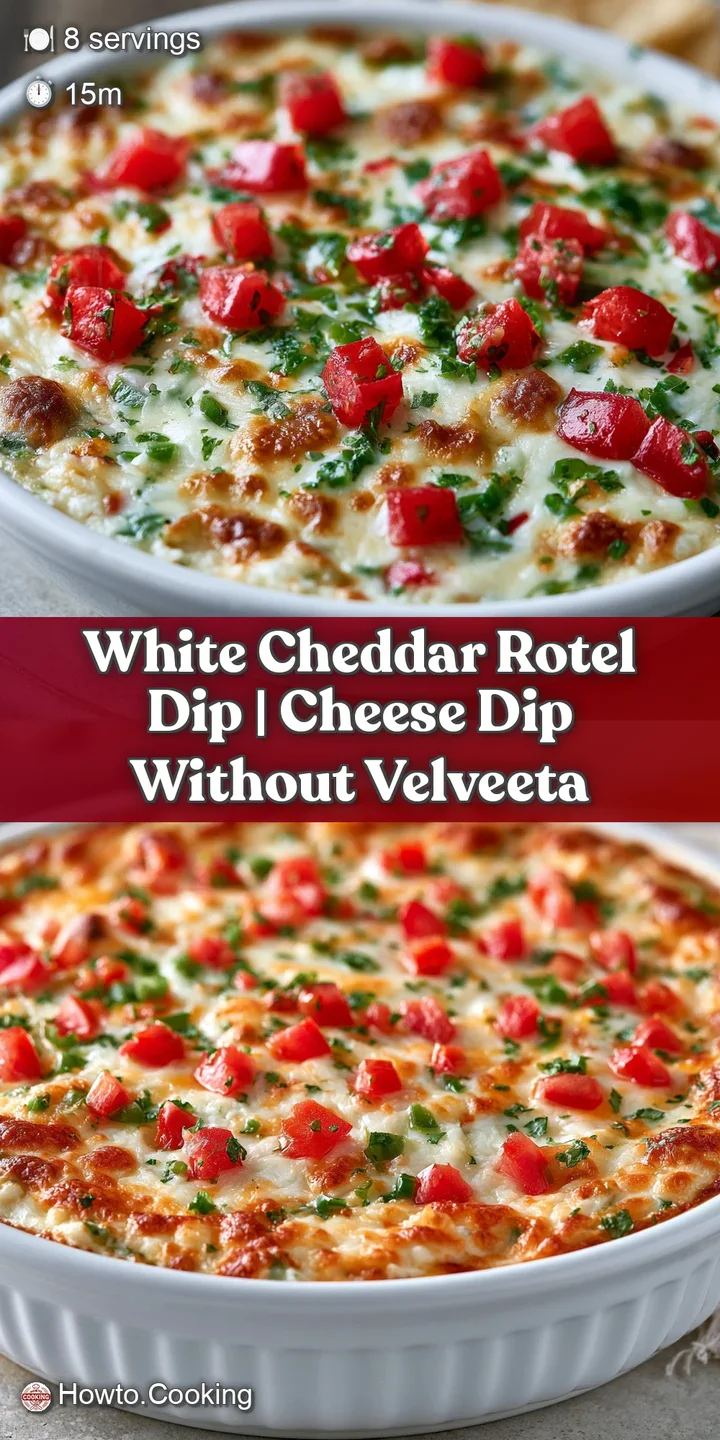 Close-up of a crunchy tortilla chip scooping up creamy melted cheese with chunks of red tomatoes and green chilies.