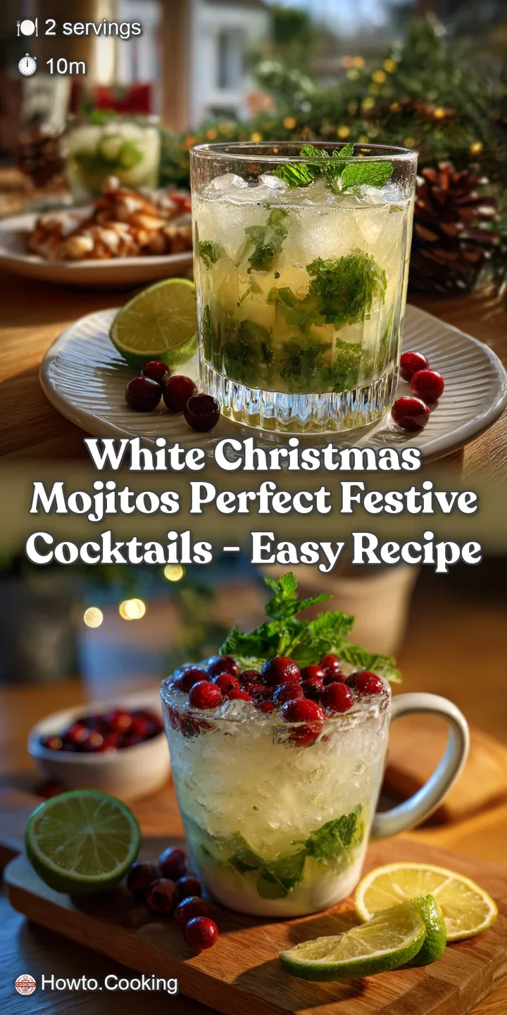 Close-up of a frosty white cocktail, mint leaves scattered across the top, showcasing a creamy texture and vibrant green c...