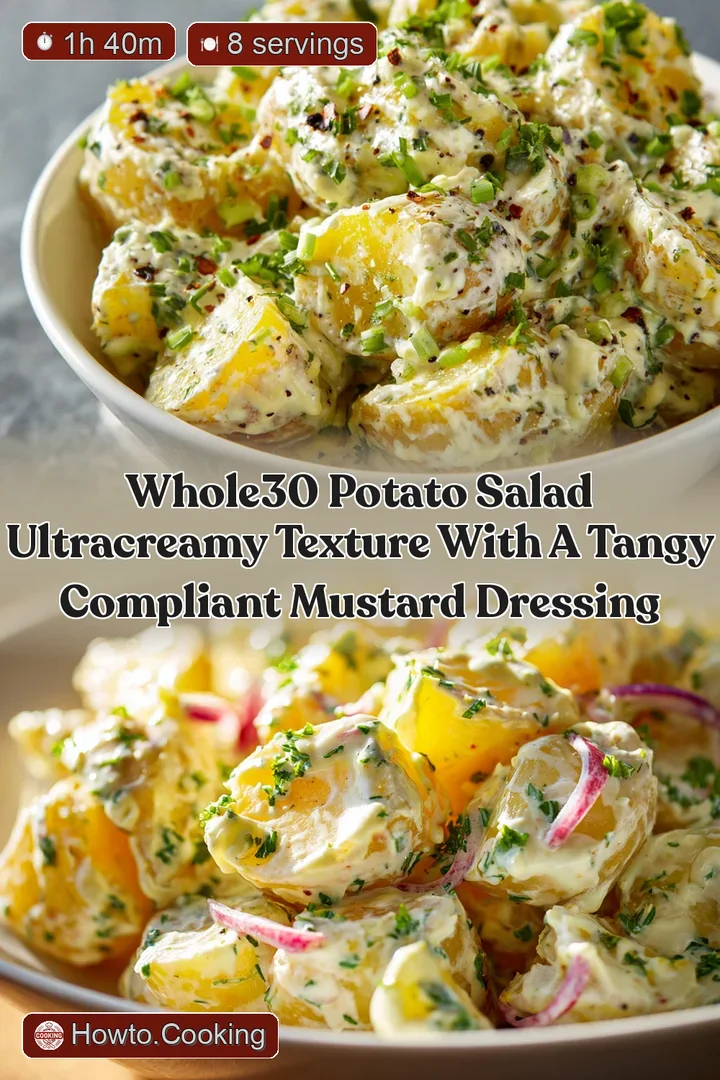 Whole30 Potato Salad UltraCreamy Texture with a Tangy Compliant Mustard Dressing