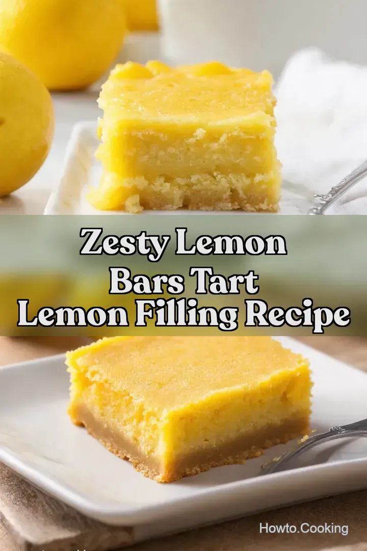 Zesty Lemon Bars Tart Lemon Filling Recipe