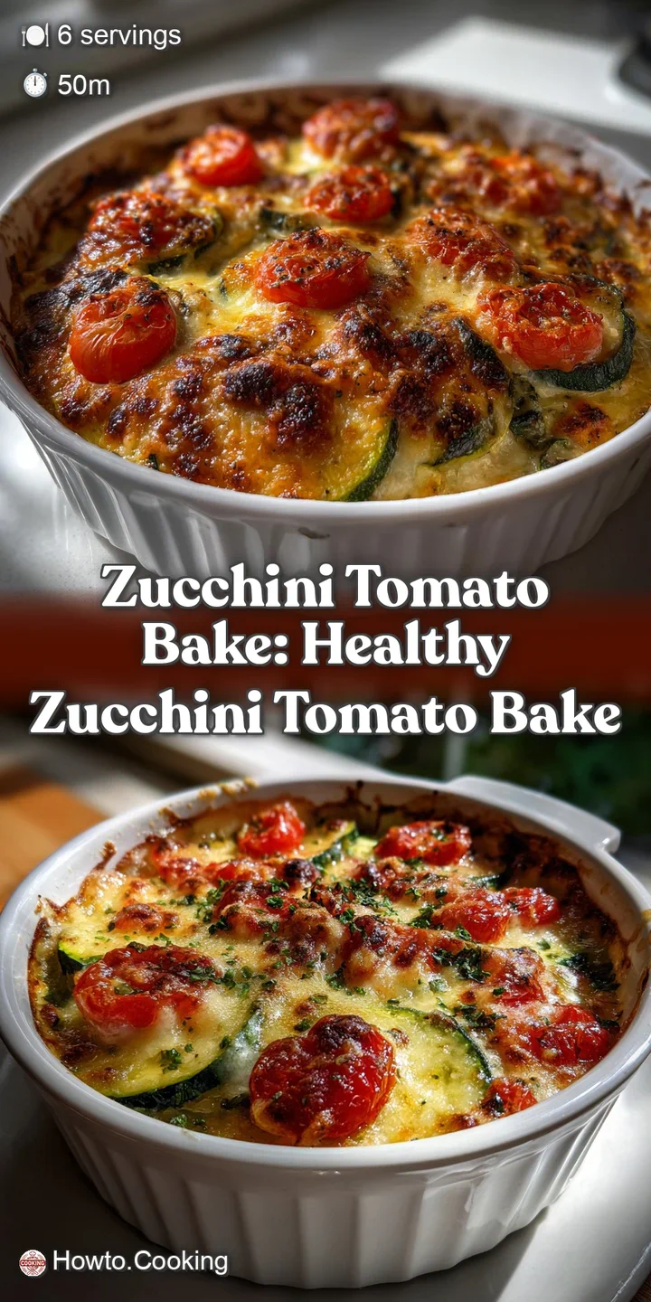 Zucchini Tomato Bake: Healthy Zucchini Tomato Bake