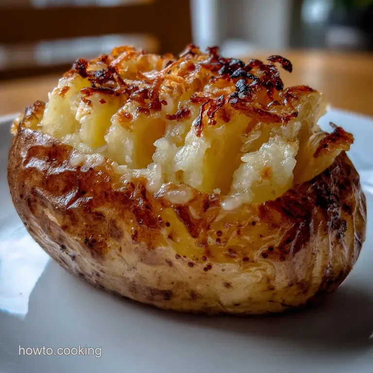 Quick Baked Potato: Fluffy Crisp in 15 Minutes presentation