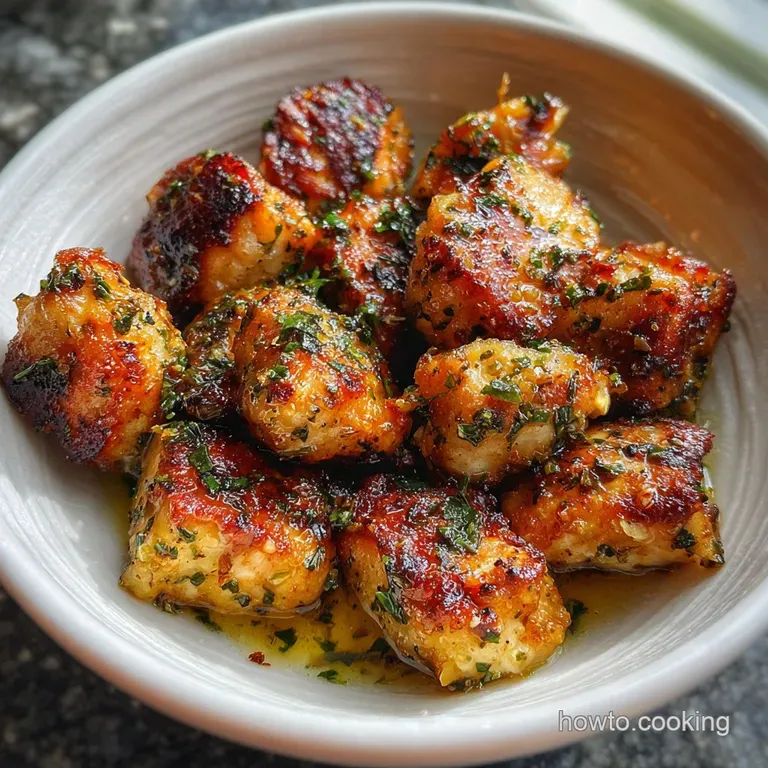15-Minute Chicken Bites with Garlic and Herbs