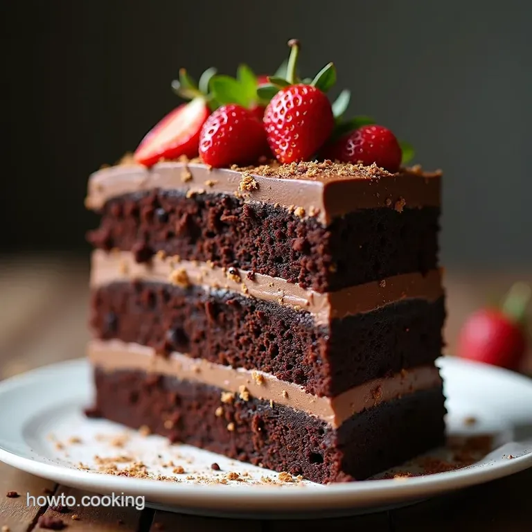 The 24Layer Chronicle Cake A Decadent Stack of Dark Chocolate Perfection