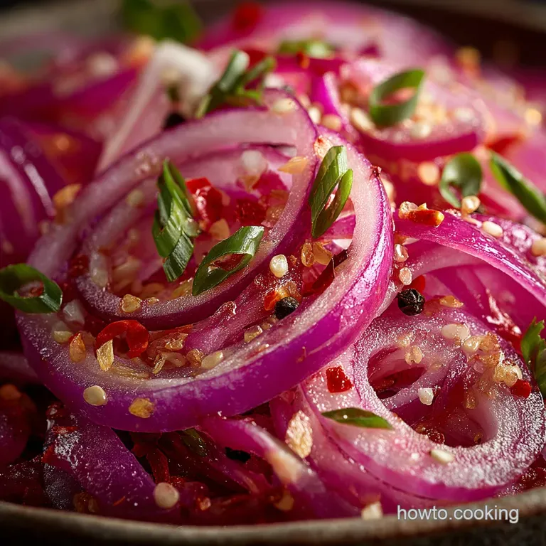 The Scarlet Crunch Quick Pickled Red Onions Ready in 30 Minutes presentation