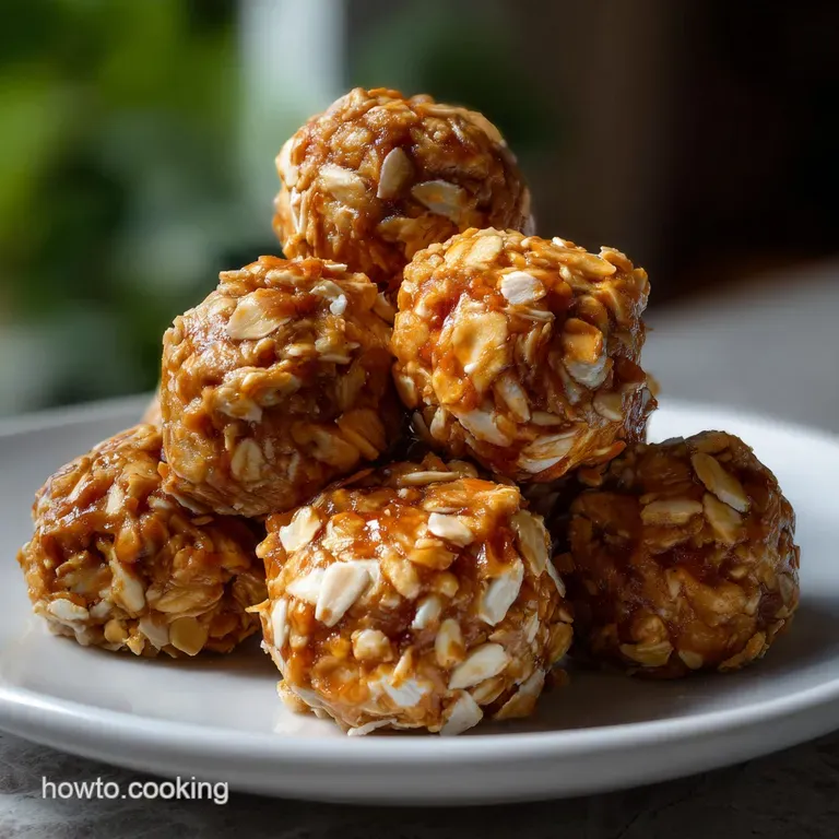 The Best 5 Minute No-Bake Peanut Butter Oat Balls presentation
