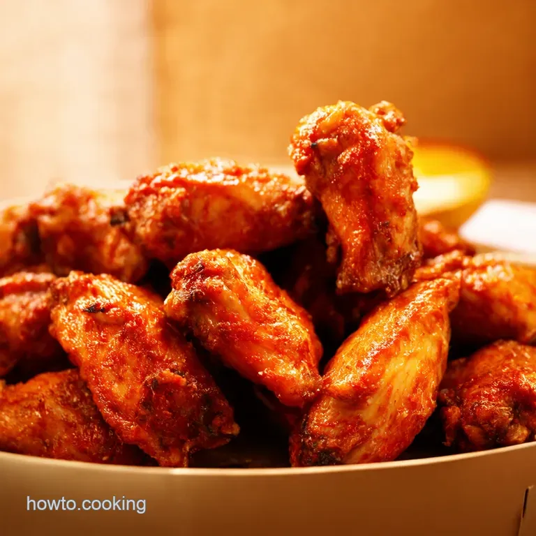 Air Fryer Periperi Chicken Wings presentation