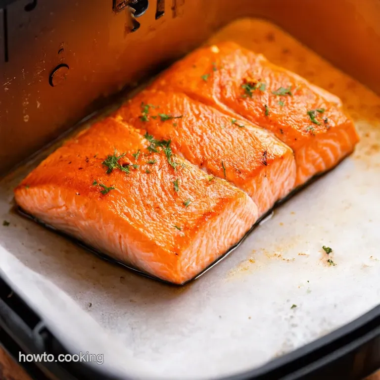 Air Fryer Salmon Ready in Minutes presentation