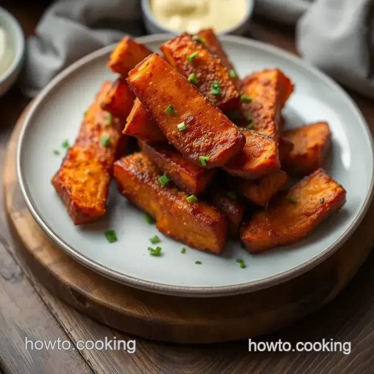 Air Fryer Sweet Potatoes Crispy Delight presentation