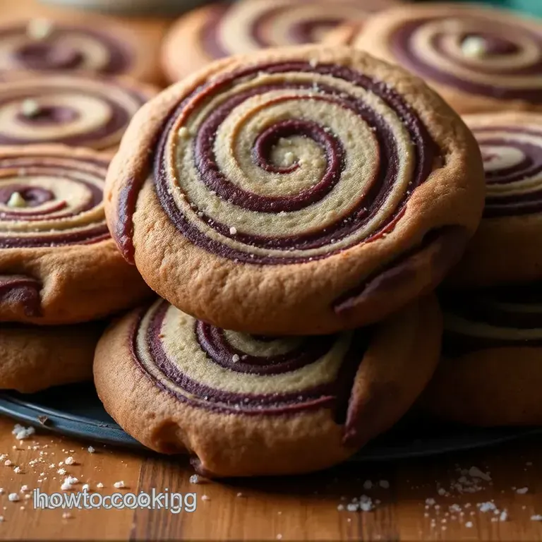 Andes Mint Chocolate Swirl Cookies presentation