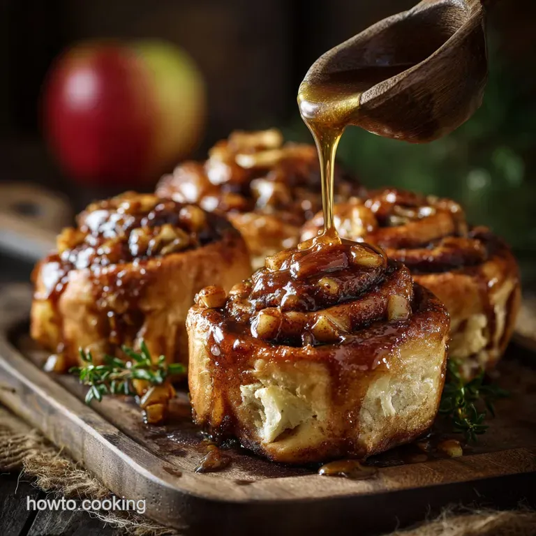 The Ultimate Apple Butter Swirls Proper Cinnamon Rolls presentation