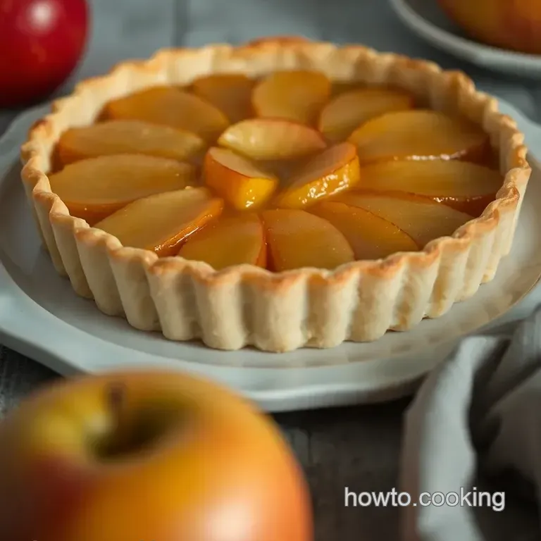 Apple Jelly Tart with Apple Filling presentation