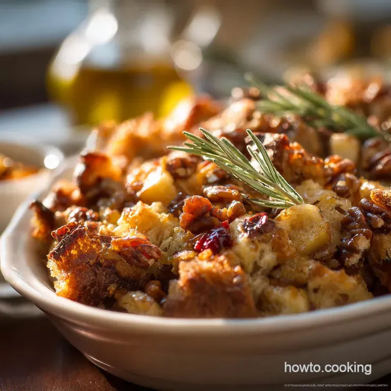 Apple Pecan Stuffing the Ultimate Sweet and Savory Holiday Side Dish presentation