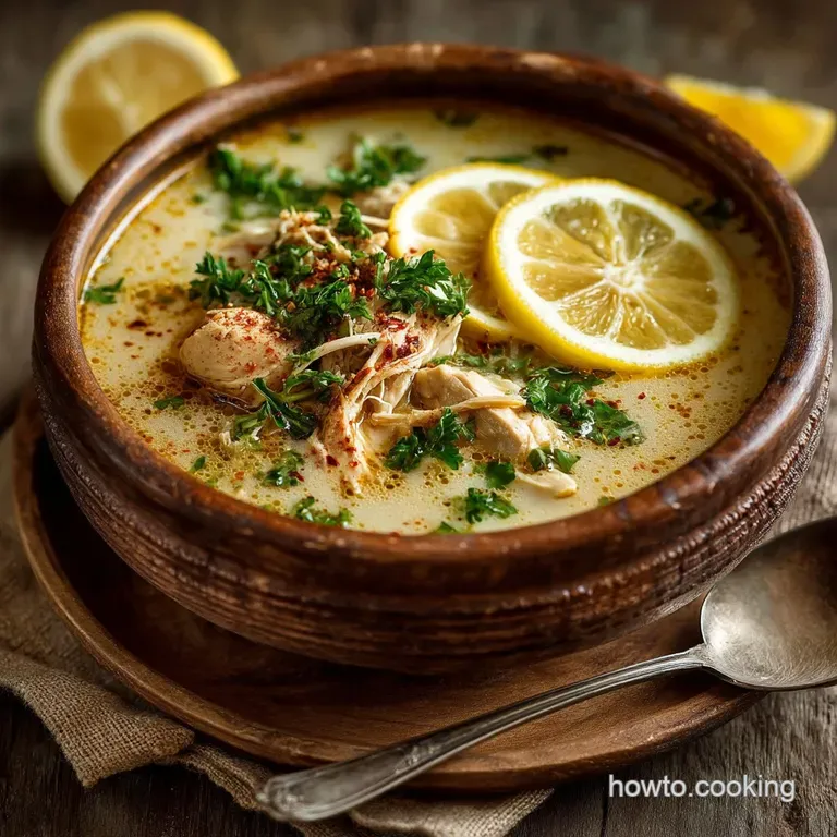 Sunshine in a Bowl Classic Greek Avgolemono Lemon Chicken Soup