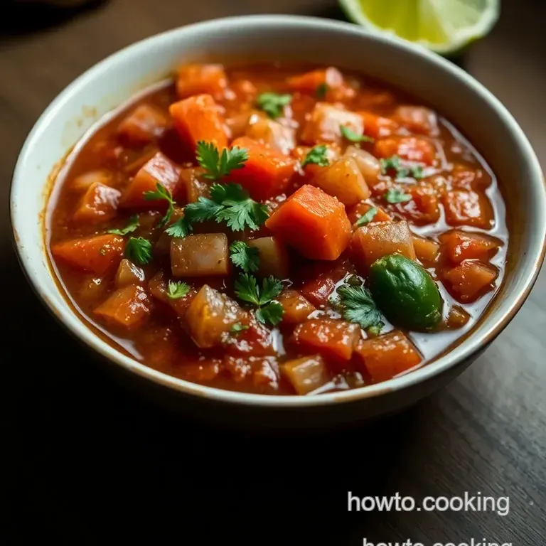 Authentic Salsa Ranchera: A Zesty Mexican Classic presentation